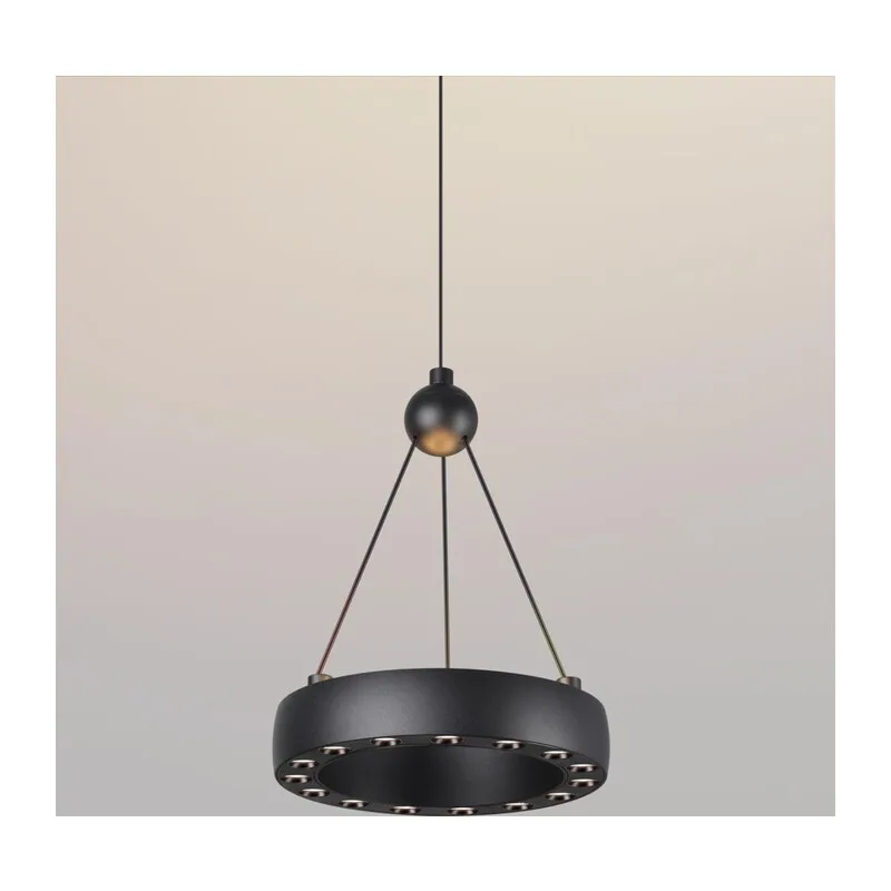359396 OVER NT24 278 черный Светильник подвесной светодиодный, длина провода 2м IP20 LED 12W вниз/5W вверх 220V 1360Лм 3000K TURN 2