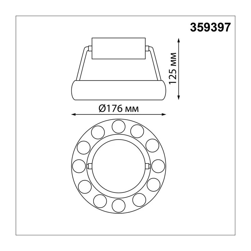 359397 OVER NT24 278 белый Светильник накладной светодиодный IP20 LED 12W вниз/5W вверх 220V 1360Лм 3000K TURN 6
