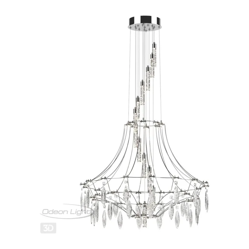 6699/51L CLASSIC ODL_EX25 067 Люстра хром/металл/хрусталь IP20 LED 51W 4000K FLAMENCO 4