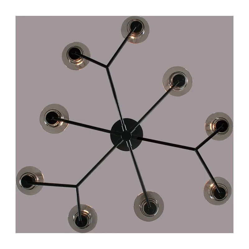 6555/9C CLASSI LN26 100 черный/дымчатый/металл/стекло Люстра потолочная E14 9*40W 220V MADONNA 2