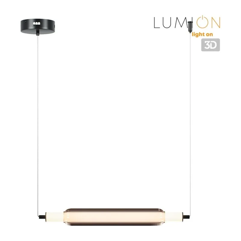 6556/15L LEDIO LN26 279 черный/дымчатый/металл/акрил, стекло Подвес LED 15W 4000К 220V TRENDY 4