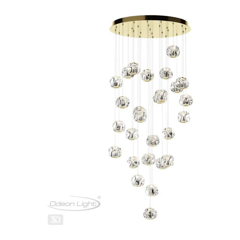 5085/120L L-VISION ODL25 563 золото/прозрачный/металл/акрил Люстра каскадная LED 120W 4000K 5500Лм JEMSTONE 4