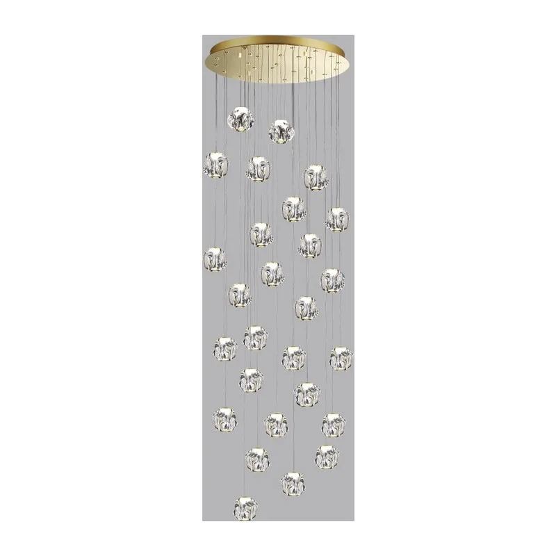 5085/120L L-VISION ODL25 563 золото/прозрачный/металл/акрил Люстра каскадная LED 120W 4000K 5500Лм JEMSTONE 2