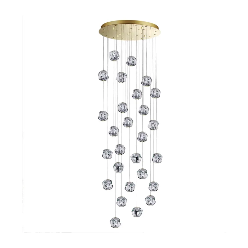 5085/120L L-VISION ODL25 563 золото/прозрачный/металл/акрил Люстра каскадная LED 120W 4000K 5500Лм JEMSTONE 3