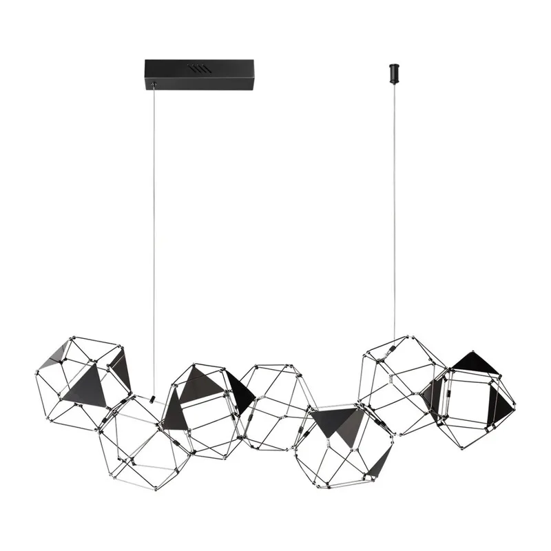 5087/32L L-VISION ODL25 293 черный хром/металл Люстра LED 32W 4000K 1900Лм TRELLIS 3