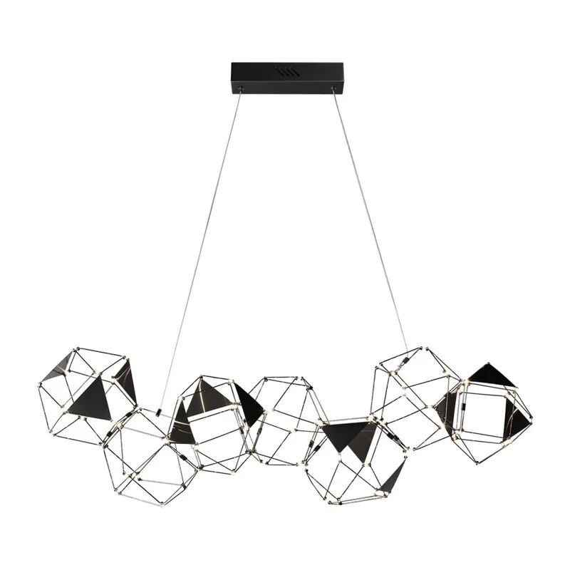5087/32L L-VISION ODL25 293 черный хром/металл Люстра LED 32W 4000K 1900Лм TRELLIS 2