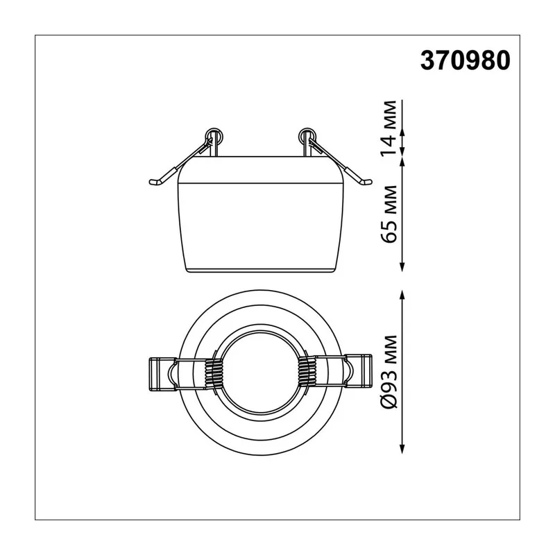 370980 SPOT NT24 618 белый гипс Светильник встраиваемый IP20 GU10 50W 220V YESO 7