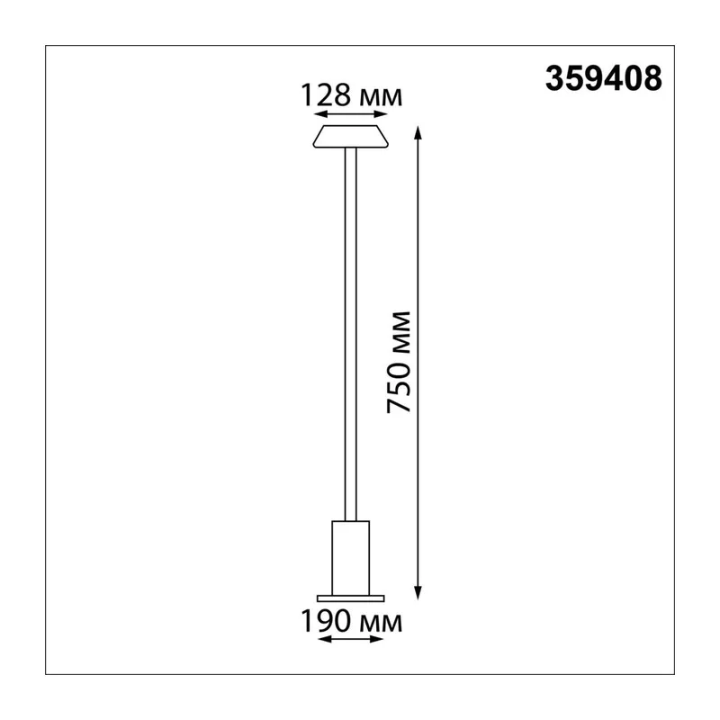 359408 STREET NT24 690 черный Светильник ландшафтный переносной IP54 LED 3W 2*4000mAh Li-ion 3.7V 4000K 250Лм ELEGANCE 8