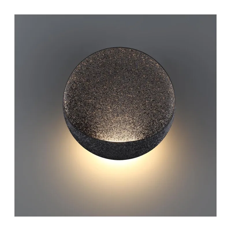 7003/7WL HIGHTECH ODL25 297 Настенный светильник черный ice crack/акрил IP44 LED 7W 231Лм 3000K CRI > 90 VELA 4