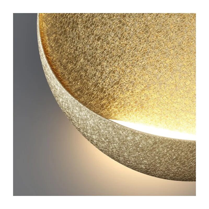 7004/7WL HIGHTECH ODL25 297 Настенный светильник золотой ice crack/акрил IP44 LED 7W Лм 3000K CRI > 90 VELA 3