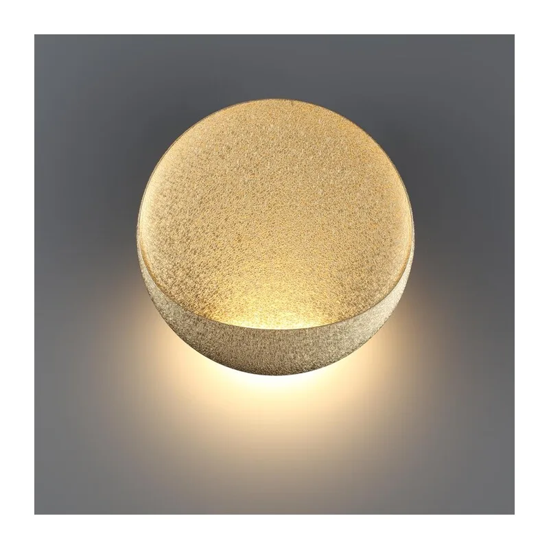 7004/7WL HIGHTECH ODL25 297 Настенный светильник золотой ice crack/акрил IP44 LED 7W Лм 3000K CRI > 90 VELA 4