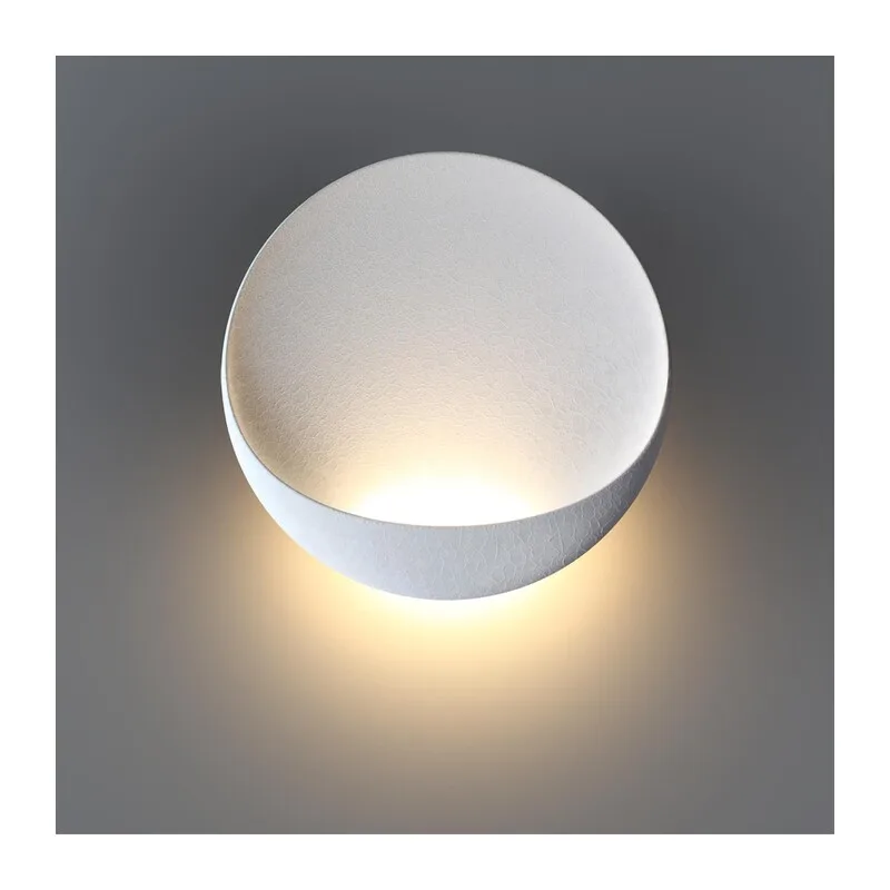 7005/7WL HIGHTECH ODL25 297 Настенный светильник белый ice crack/акрил IP44 LED 7W 347Лм 3000K CRI > 90 VELA 4