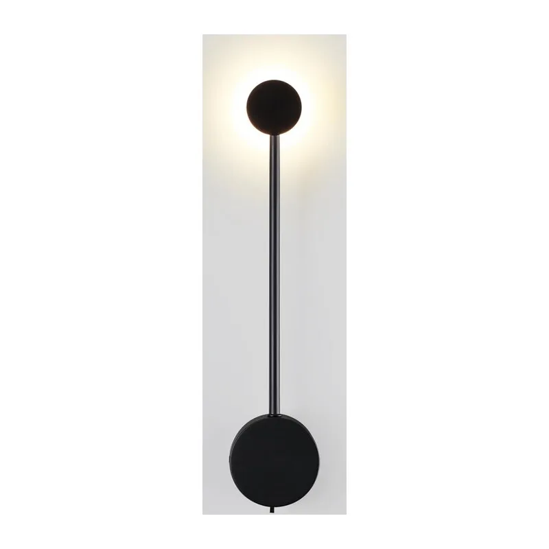 7008/5WL HIGHTECH ODL25 273 черный/металл/акрил Настенный светильник LED 3000/4000K тумблер на корп. 5W 220V CRI > 90 SATELLITE 2
