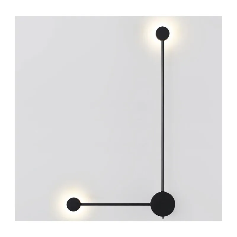 7008/10WL HIGHTECH ODL25 273 черный/металл/акрил Настенный светильник LED 3000/4000K тумблер на корп. 10W 220V CRI > 90 SATELLITE 2