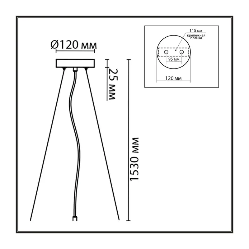8002/A MODERNI LN25 000 белый/ металл/металл Подвесное крепление 220V ANIMAISA 5