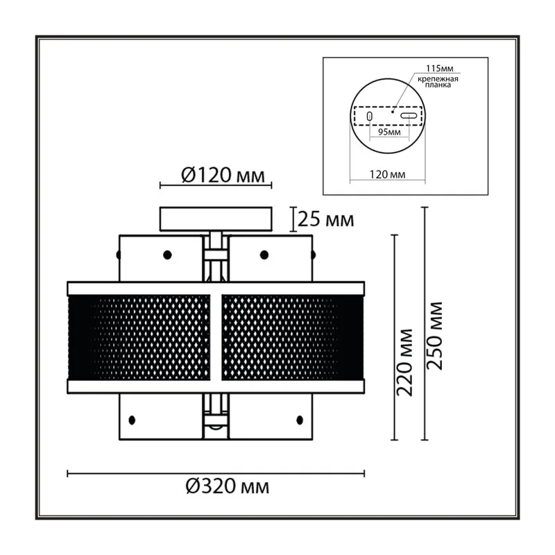 8007/3C MODERNI LN26 296 черный/черный, золотой металл/металл, стекло Потолочный светильник Е14 3*40W 220V ZARINA 6