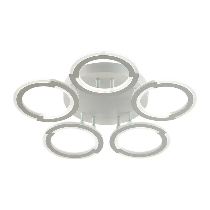 8027/55CL LEDIO LN25 000 белый, металл/акрил Потолочный светильник с ПДУ LED 55W 3000-6000К 220V KALIFA 5