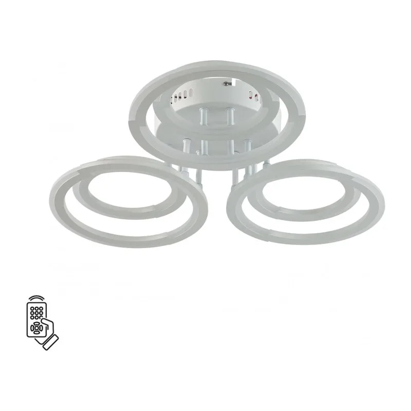 8028/80CL LEDIO LN25 000 белый, металл/акрил Потолочный светильник с ПДУ LED 80W 3000-6000К 220V OSAKA