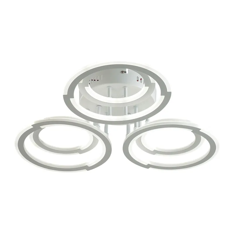 8028/80CL LEDIO LN25 000 белый, металл/акрил Потолочный светильник с ПДУ LED 80W 3000-6000К 220V OSAKA 5