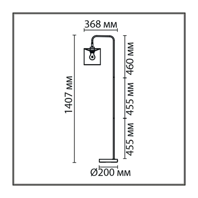8037/1F MODERNI LN26 461 черный/серый/золотой, металл/текстиль Торшер Е27 60W 220V ELSA 3
