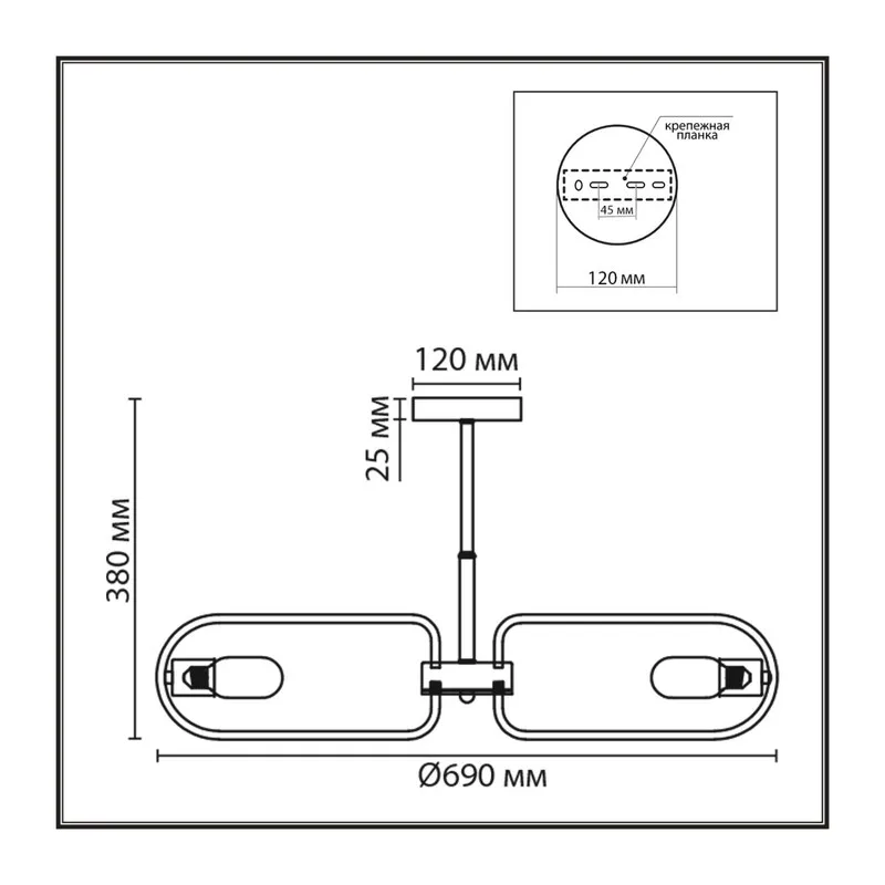 8058/8C COMFI LN24 000 черный, медь/ металл/ Люстра потолочная E27 8*60W 220V ALMIRA 5