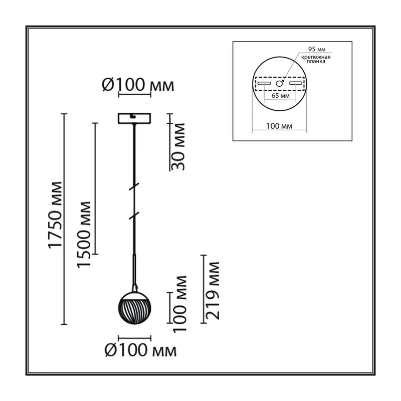 8083/1A LEDIO LN25 000 золото/прозрачный, металл/акрил Подвесной светильник LED 3W 4000K 220V RIMINI 5