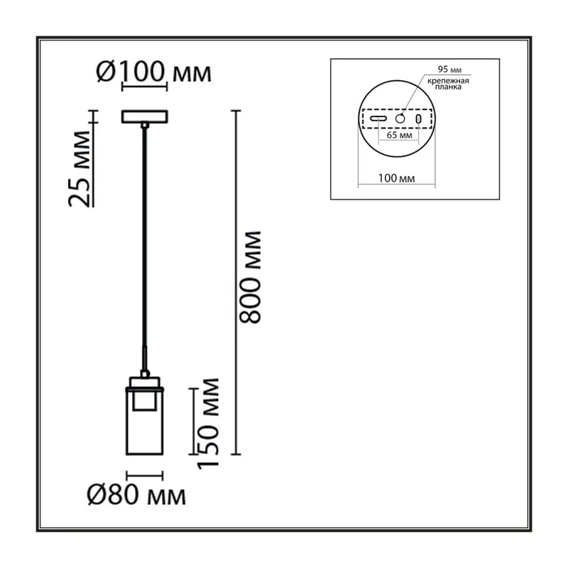 8102/1A COMFI LN26 408 хром/прозрачный металл/металл Подвес Е14 1*40W 220V ISHA 3