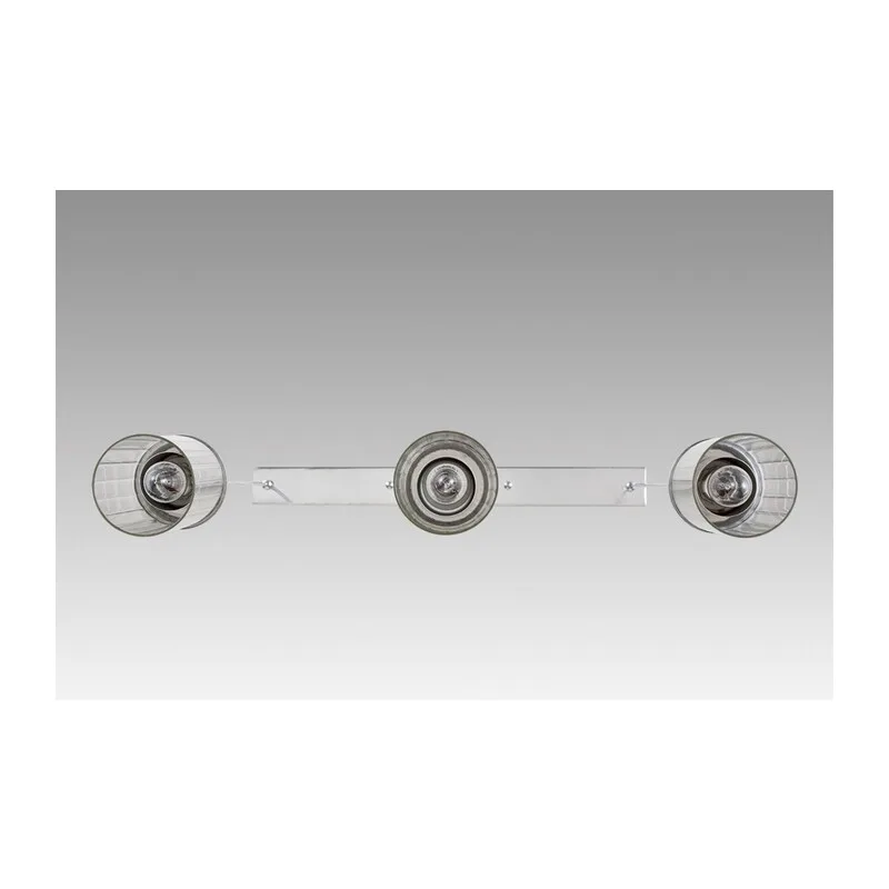 8102/3A COMFI LN26 408 хром/прозрачный металл/металл Подвес Е14 3*40W 220V ISHA 3