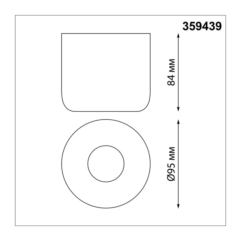 359439 OVER NT24 372 белый Светильник накладной влагозащищённый IP44 LED 10W 220-240V 3000K 650Лм LISSE 6