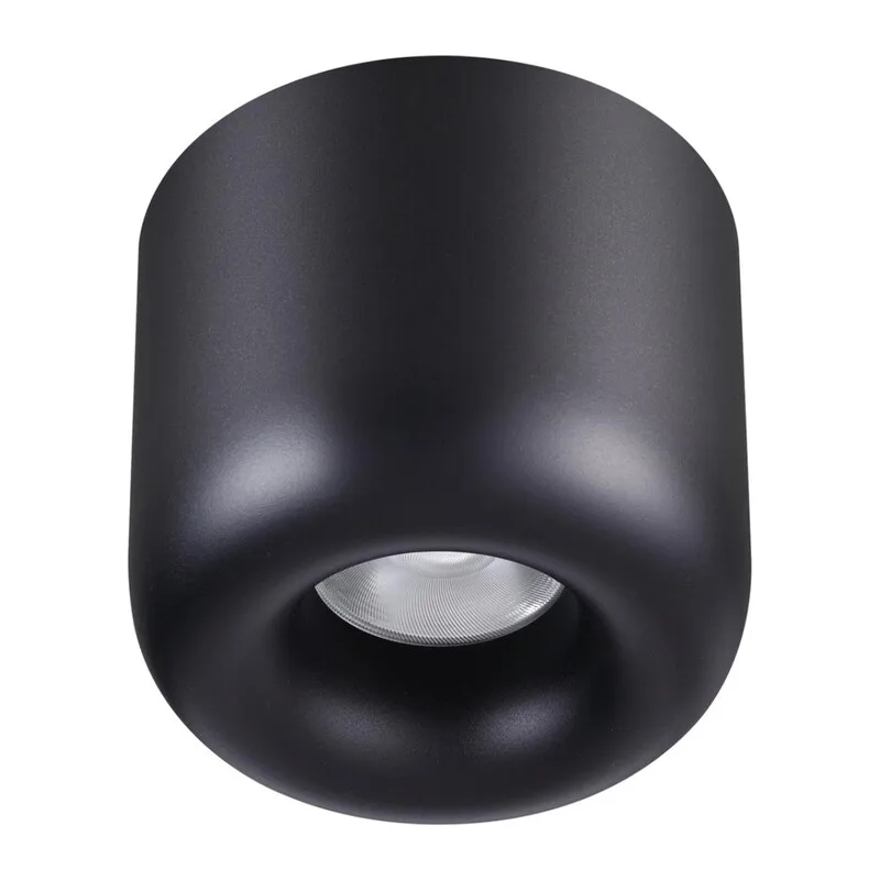 359440 OVER NT24 372 черный Светильник накладной влагозащищённый IP44 LED 10W 220-240V 3000K 650Лм LISSE 3