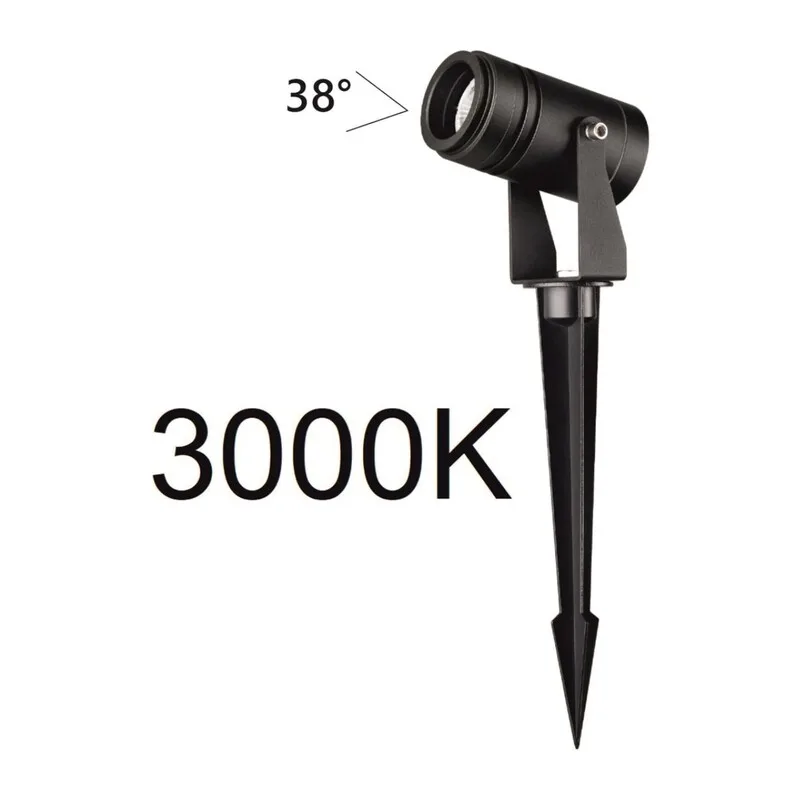 6647/10GL3 NATURE ODL24 687 черный/металл Уличный светильник IP67 LED 10W 3000K 38° AC85-265V STIMA
