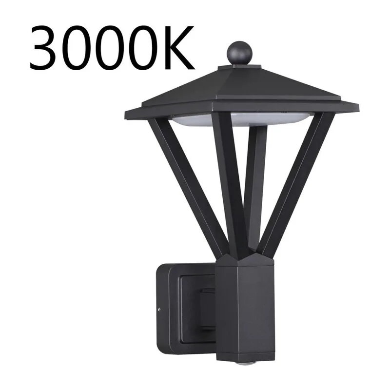 6655/15WL3 NATURE ODL25 673 черный/металл Уличный настенный светильник IP54 LED 15W (12W SMD LED + 3W COB LED) 3000K AC85-265V BEARITZ