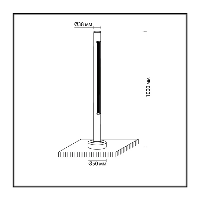 7036/16GL NATURE ODL25 677 черный/металл/акрил Уличный светильник IP65 LED 16W 3000K 120° AC90-265V PIFA 4