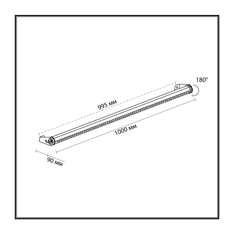 7040/22WL NATURE ODL25 679 черный/металл Фасадный поворотный на 180° светильник IP65 LED 22W 3000K 24° 1670ЛмAC220-240V GRAZE 5