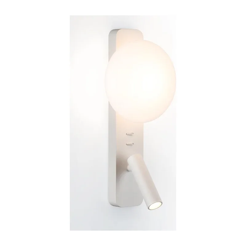 7049/5WL HIGHTECH ODL25 473 металл/акрил белый Настенный светильник IP20 LED 1*5W + 1*3W 2700K ALBERGO 2