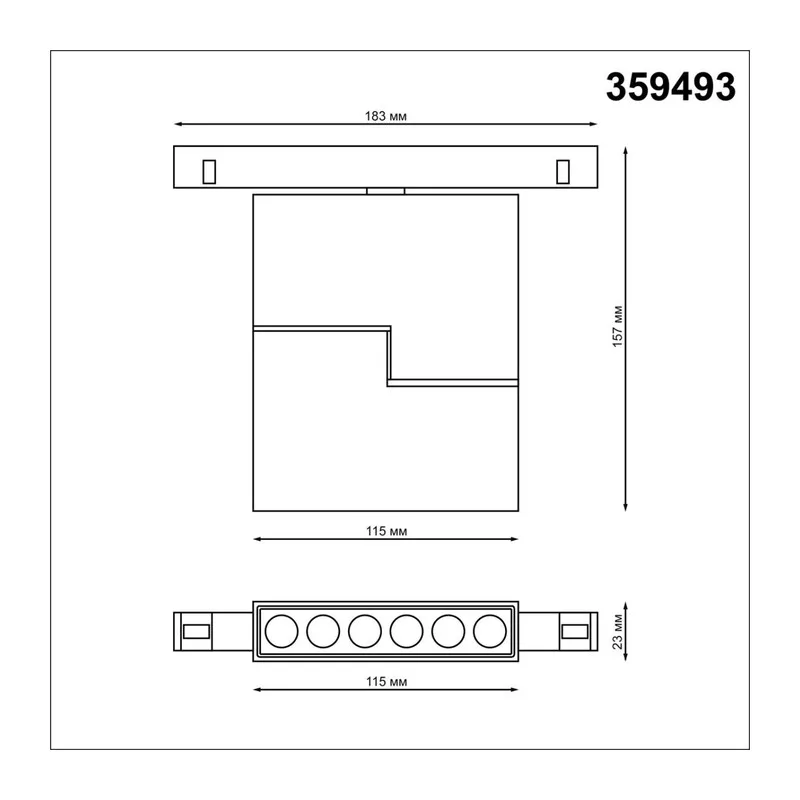 359493 SHINO NT24 150 белый Трековый низковольт. св-к диммир. со сменой цв.температуры, пульт ДУ/Tuya Smart Life IP20 LED 12W 48V 3000-6500K FLUM 4