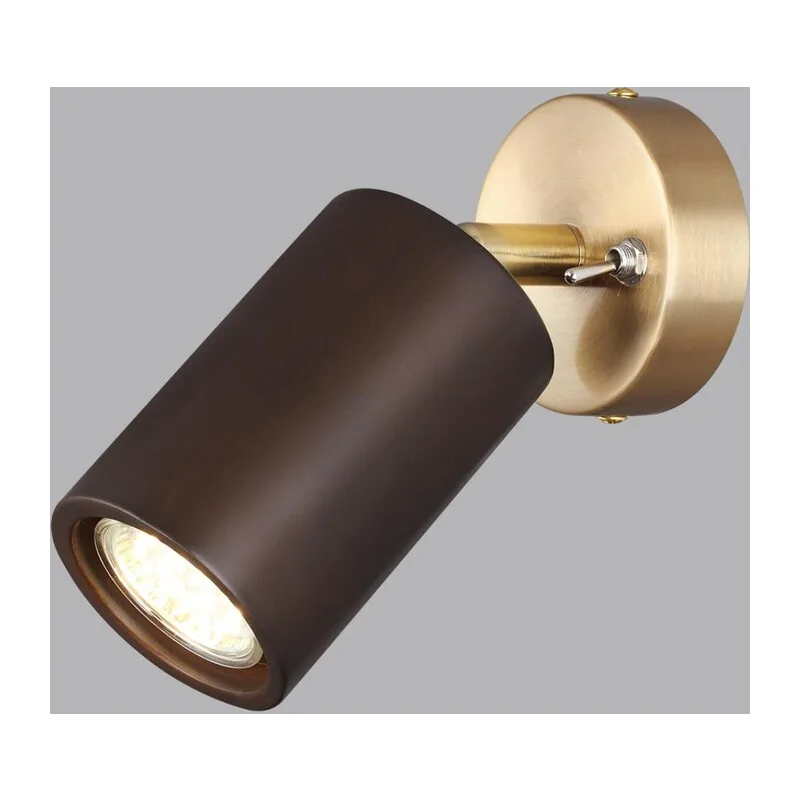 7062/1W MINIMA ODL25 217 Настенный светильник темное дерево/металл с выкл. IP20 GU10 LED 7W 220V CAUCHO 3