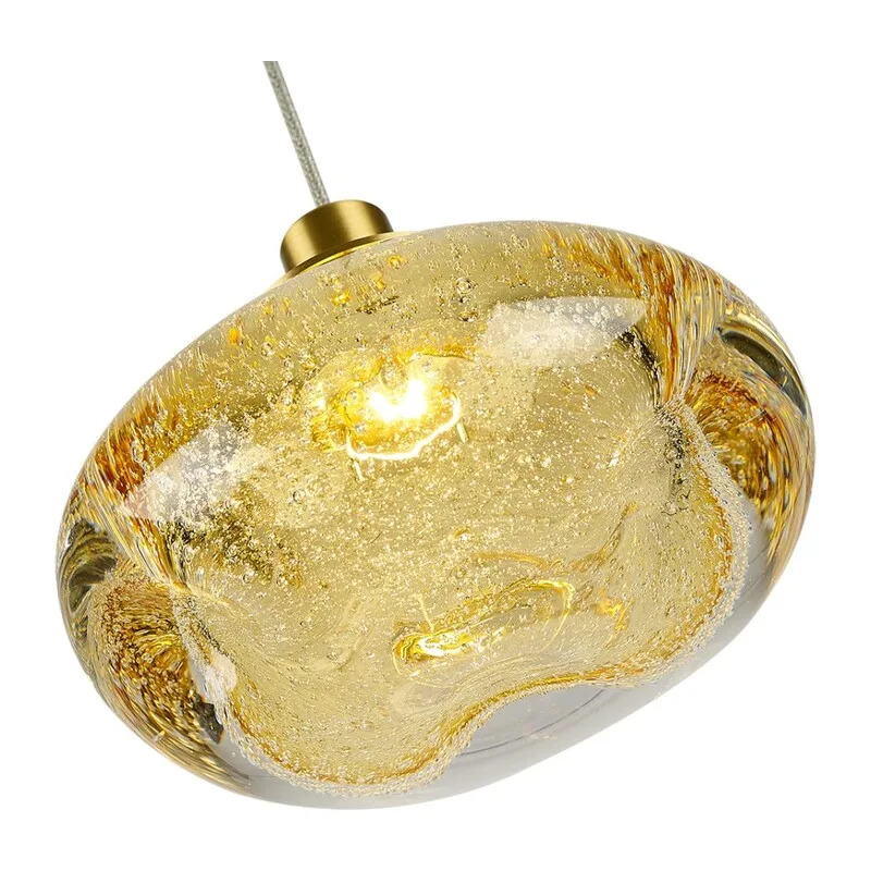 7042/4L L-VISION ODL25 249 Подвесной светильник янтарный/бронзов/металл/стекло IP20 LED 4W 3000K 220V MELA 3