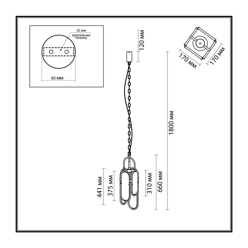 7066/15L L-VISION ODL25 215 Подвесной светильник бронзовый/металл/ искусств.мрамор IP20 LED 15W 3000K 220V MILANO 4
