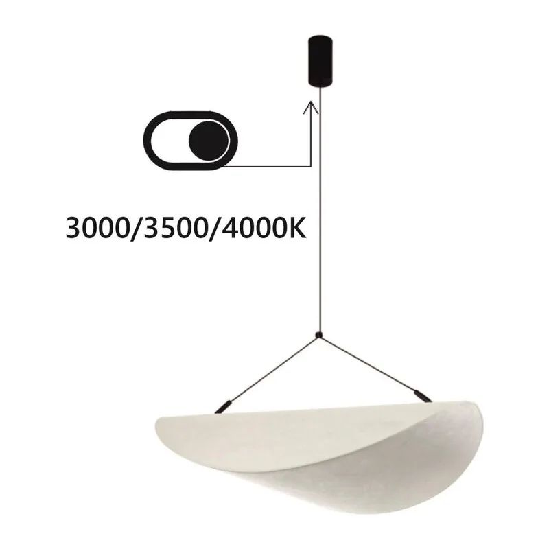 7067/36L L-VISION ODL25 191 Подвесной светильник металл/нетканный шелк/черн IP20 LED 30W 3000/3500/4000K 220V SILK