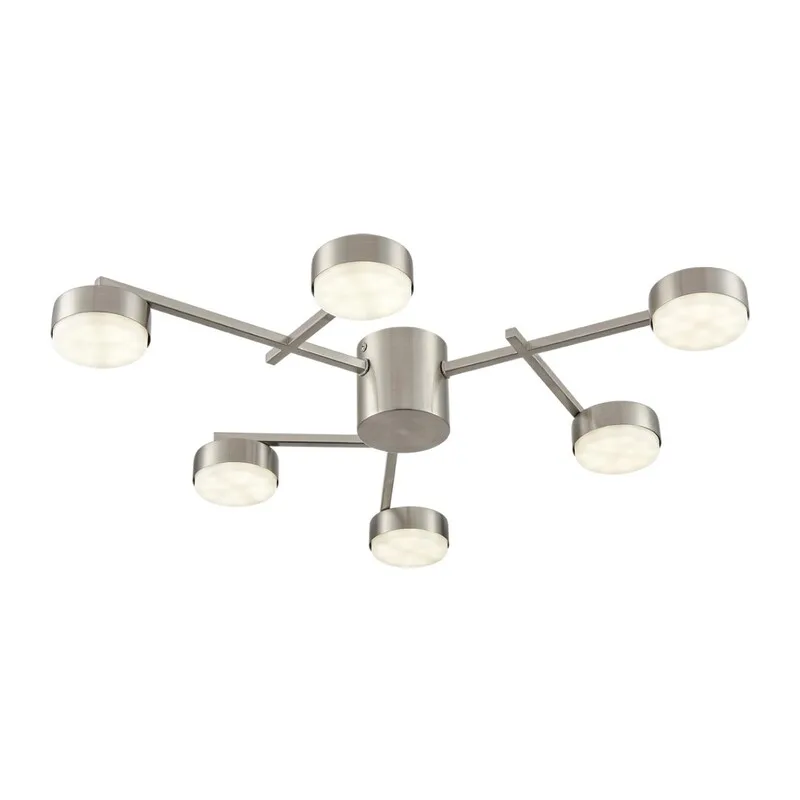 8115/6C COMFI LN26 248 никель, металл Люстра потолочная LED GX53 6*7W 220V DABRA 2