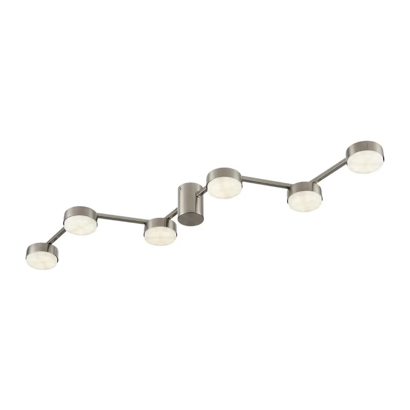 8116/6C COMFI LN26 250 никель, металл Люстра потолочная LED GX53 6*7W 220V SANATA 2