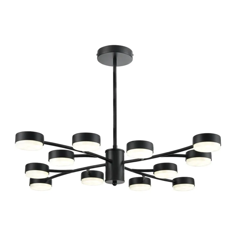 8117/12 COMFI LN26 235 черный, металл Люстра LED GX53 12*7W 220V TORINA 4