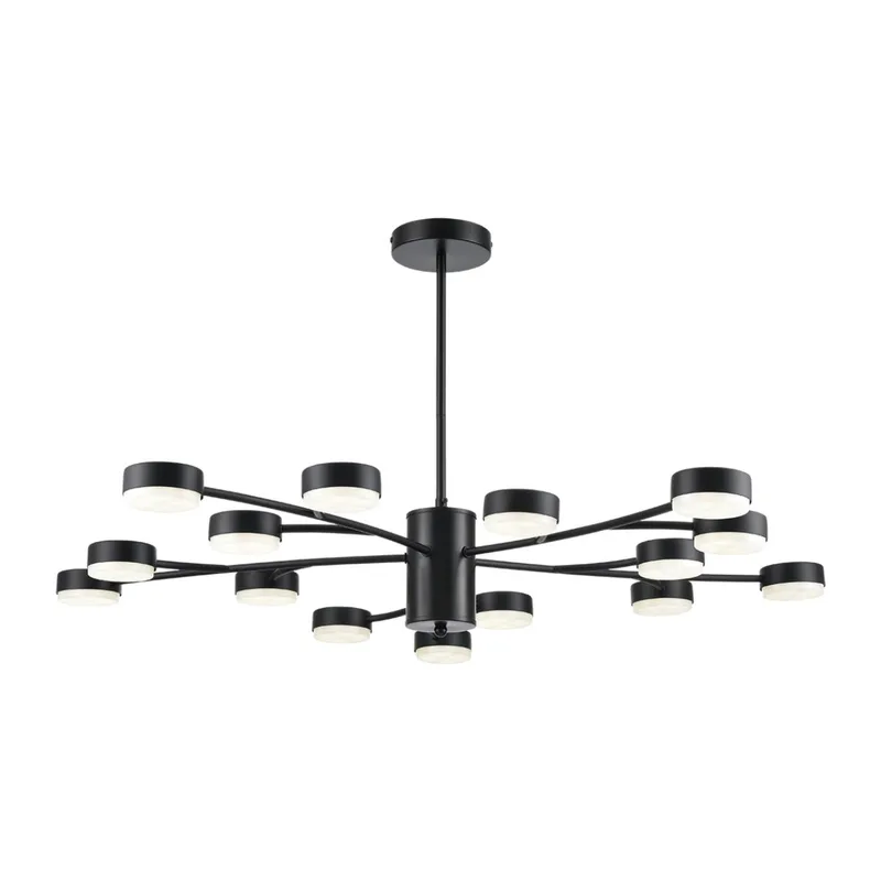 8117/15 COMFI LN26 235 черный, металл Люстра LED GX53 15*7W 220V TORINA 4