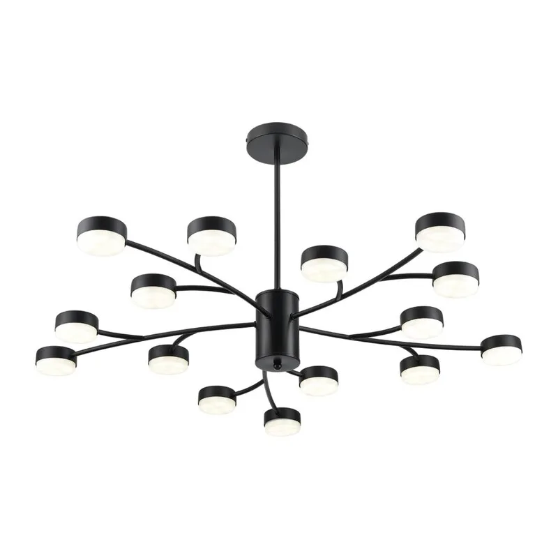 8117/15 COMFI LN26 235 черный, металл Люстра LED GX53 15*7W 220V TORINA 2