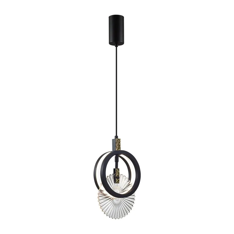 5421/17L HIGHTECH ODL_EX25 083 черный/золото/металл/стекло Подвес LED 17W 3000K 986Лм MERCURY 2