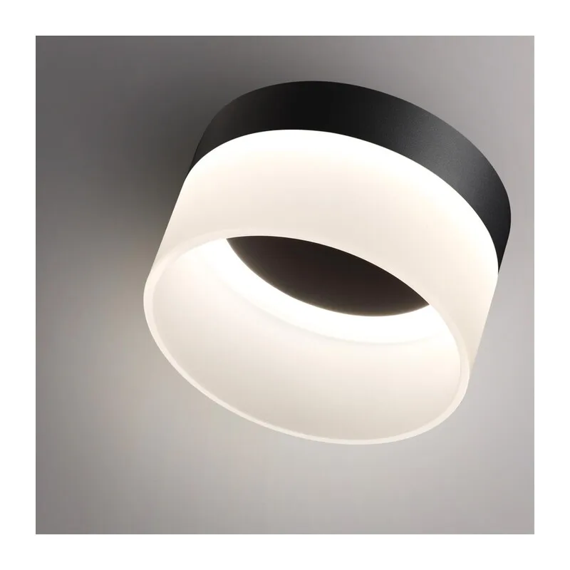 359446 OVER NT24 390 черный Светильник накладной светодиодный IP20 LED 18W 220-240V 4000K 1170Лм AURA 2