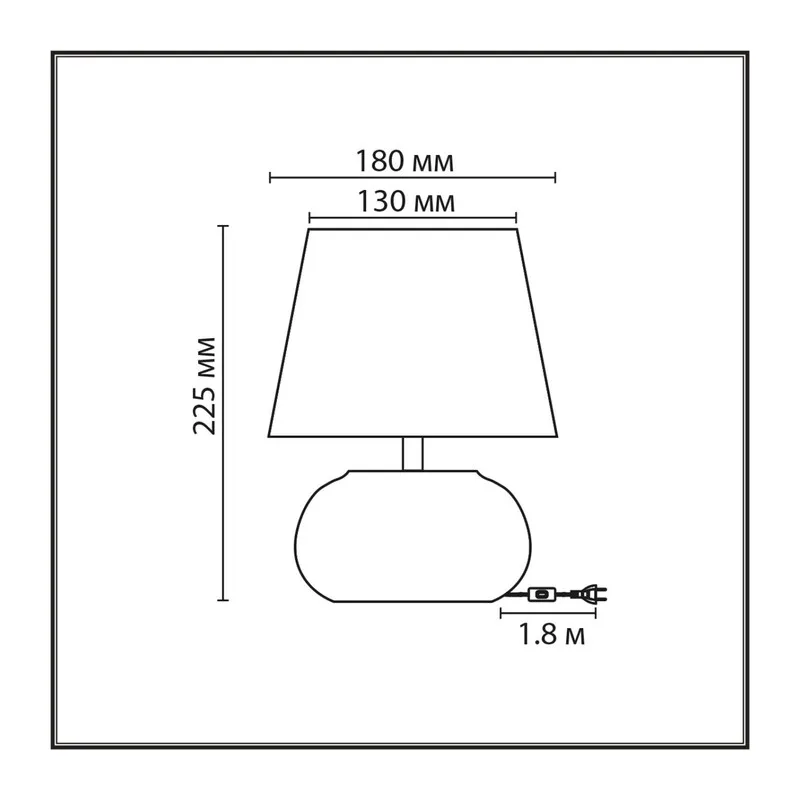 8145/1T MODERNI LN26 492 белый, керамика/текстиль Настольная лампа Е27 1*60W 220V HAMA 5