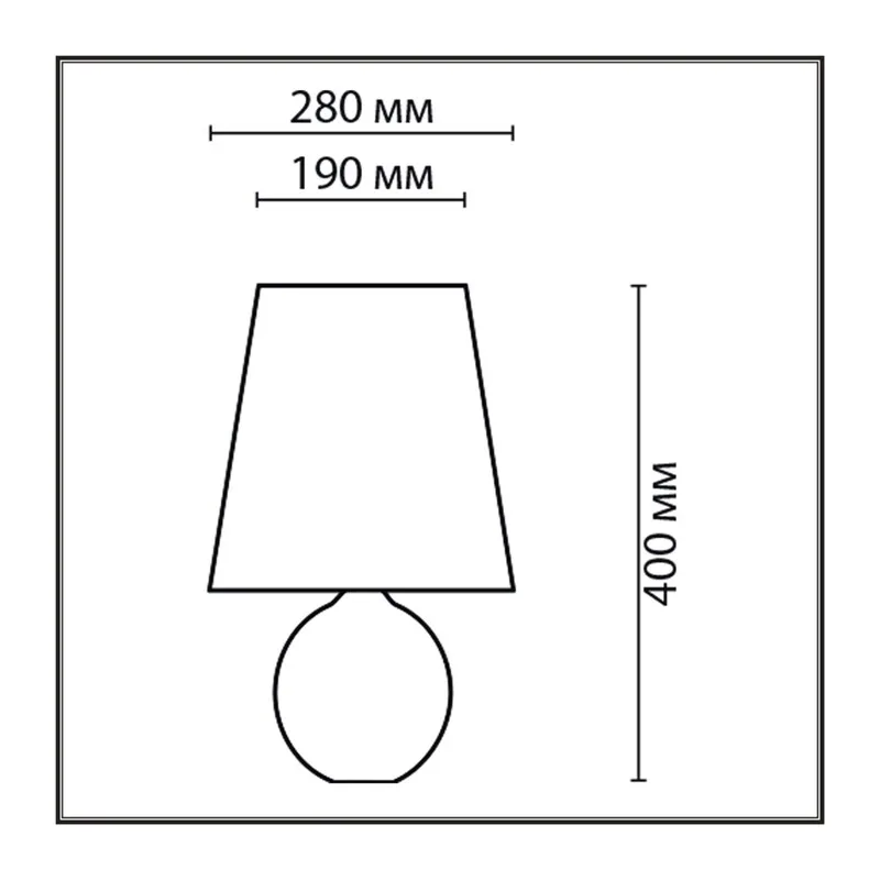 8119/1T COMFI LN26 489 серый, керамика/текстиль Настольная лампа E27 1*60W 220V AVALONA 5
