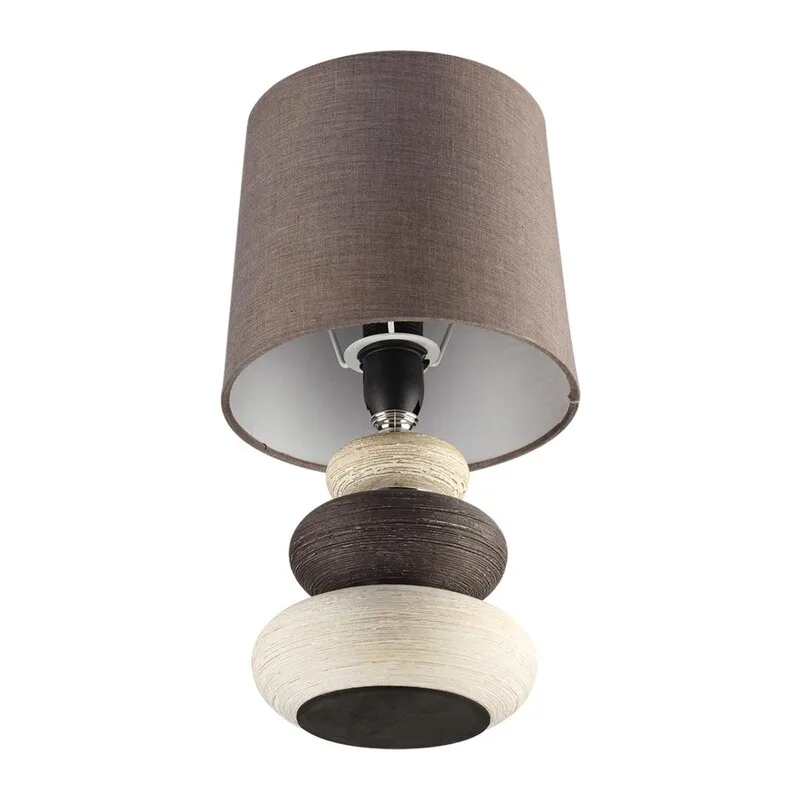 8126/1T COMFI LN26 510 коричневый/бежевый/белый, керамика/текстиль Настольная лампа Е14 1*40W 220V LATZA